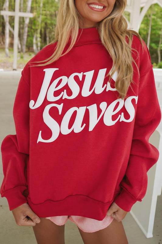 "Jesus Saves" Baggy Sweatshirt