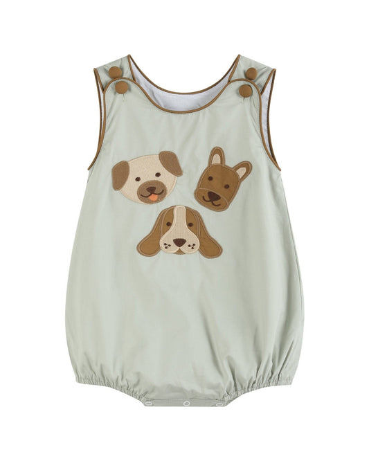 Dog Applique Bubble Romper