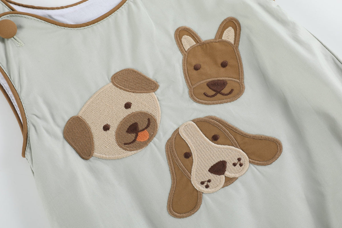Dog Applique Bubble Romper