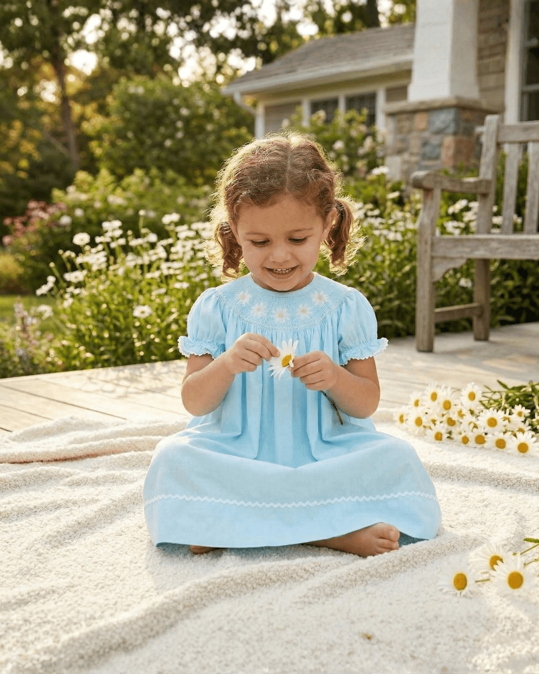 Daisy Smocked  Dress