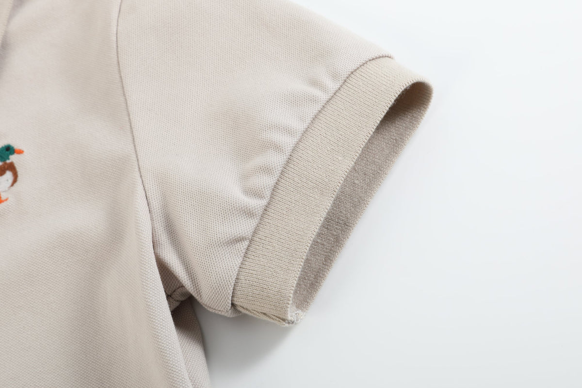 Light Brown Mallard Duck Polo Shirt