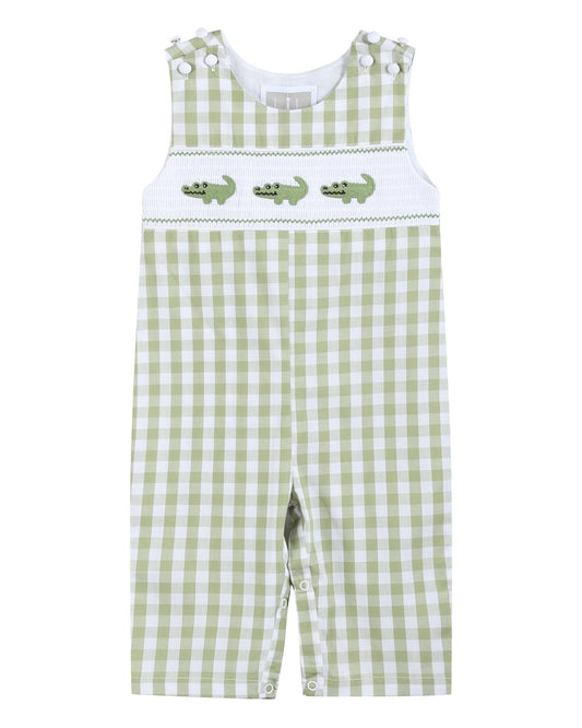 Alligator Smocked Longalls