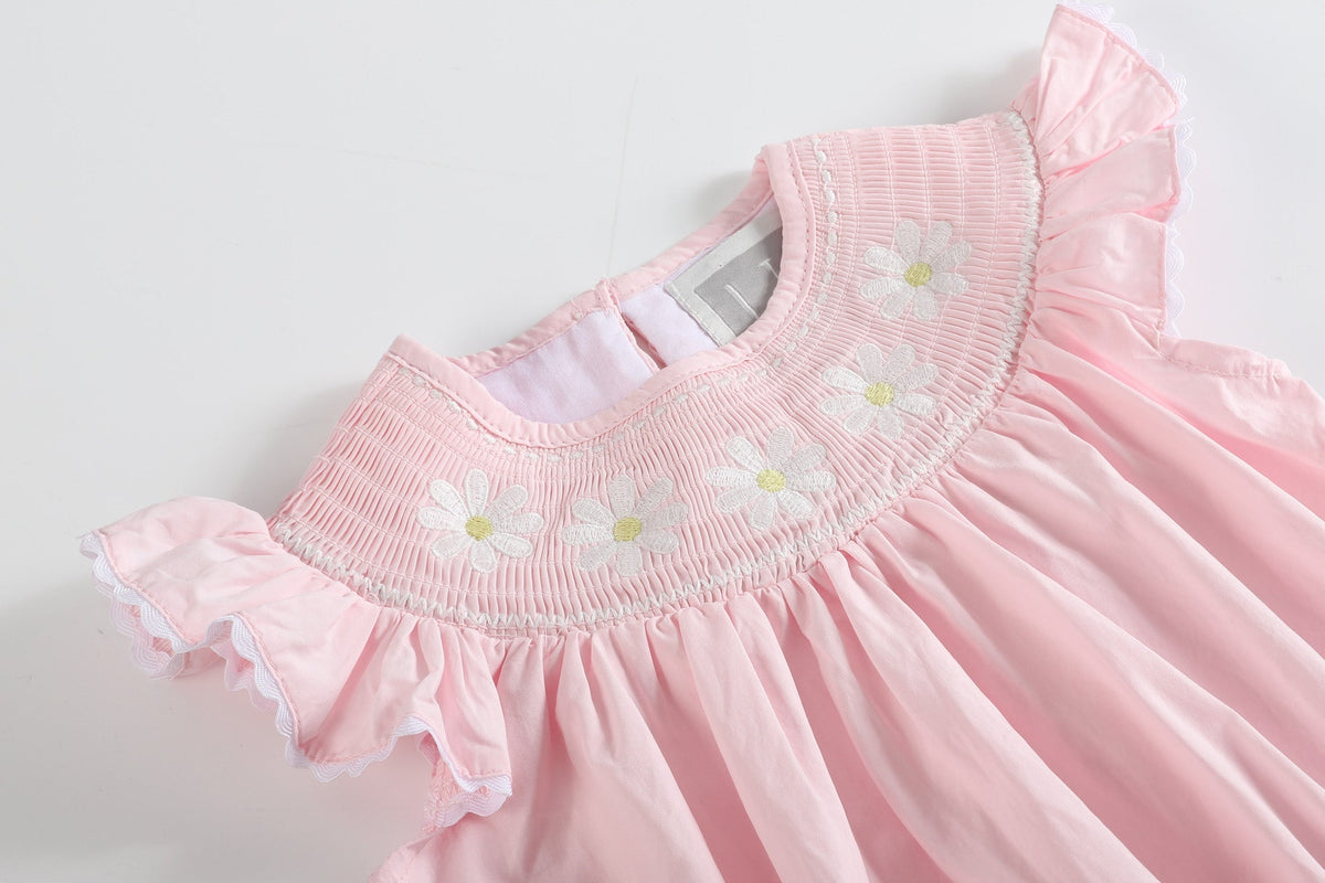 Daisy Smocked Ruffle Romper
