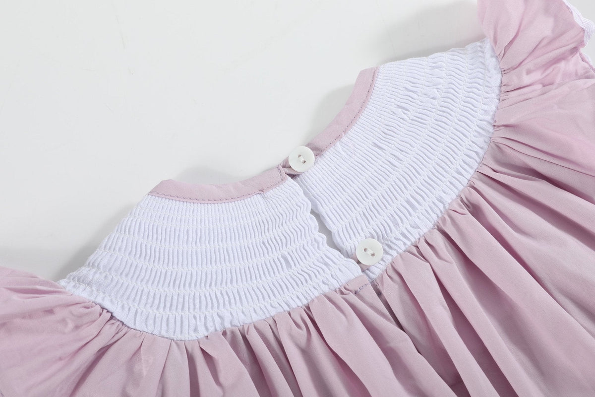 Light Purple Smocked Dress
