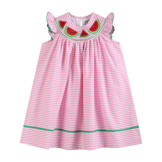 Smocked Watermelon Dress