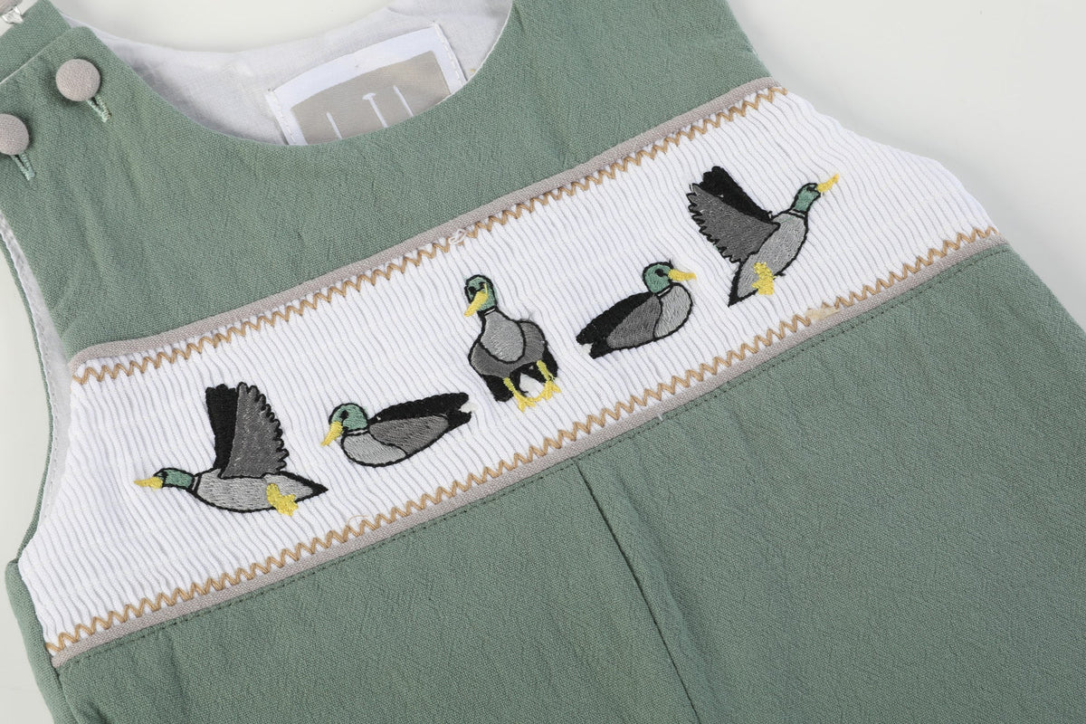 Mallard Smocked Overalls