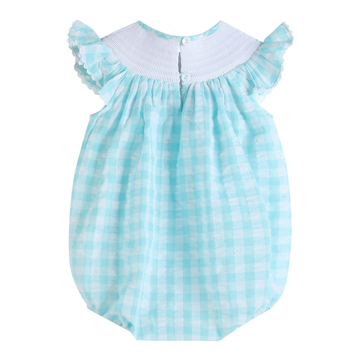Whale Smocked Flutter Bubble Romper